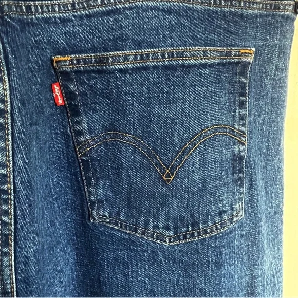 Levi’s Ribcage Straight Ankle Jeans 22W Long Button Fly - Picture 7 of 11